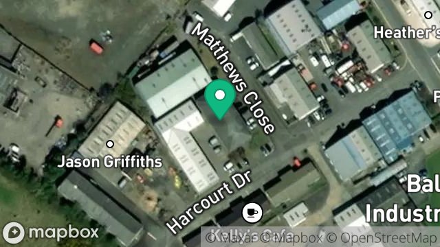 Map showing INTERNATIONAL DISTRIBUTION LTD, OPTICAL HOUSE, HARCOURT DRIVE, BALTHANE INDUSTRIAL ESTATE, BALTHANE, BALLASALLA, ISLE OF MAN, IM9 2AH