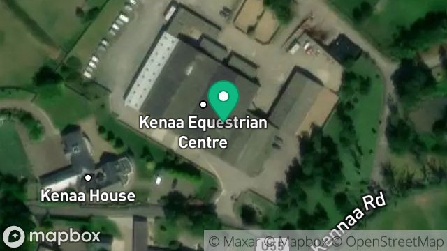 Map showing KENNAA FARM STABLES, KENNAA ROAD, ST JOHNS, ISLE OF MAN, IM4 3LW