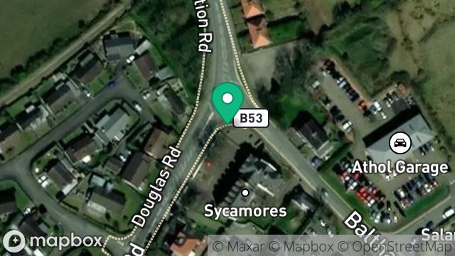 Map showing IVY DENE, DOUGLAS ROAD, BALLASALLA, ISLE OF MAN, IM9 2DN