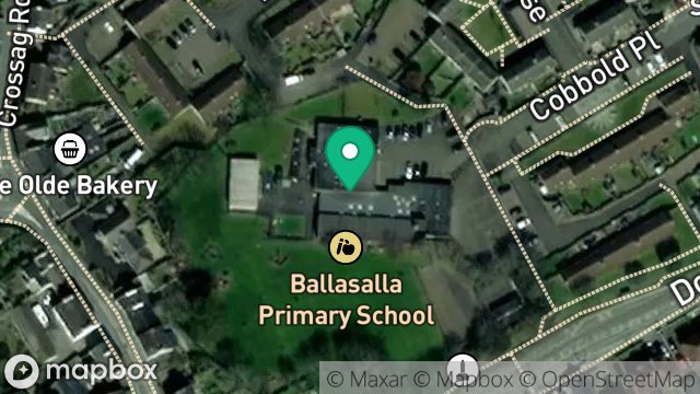 Map showing ISLE OF MAN EDUCATION, BALLASALLA SCHOOL, DOUGLAS ROAD, BALLASALLA, ISLE OF MAN, IM9 2LA