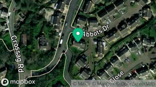 Map showing DOGH Y DHOO, 15, ABBOTS DRIVE, ABBOTSWOOD, BALLASALLA, ISLE OF MAN, IM9 3EB