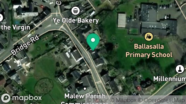 Map showing 2, WESLEY TERRACE, BALLASALLA, ISLE OF MAN, IM9 2DB