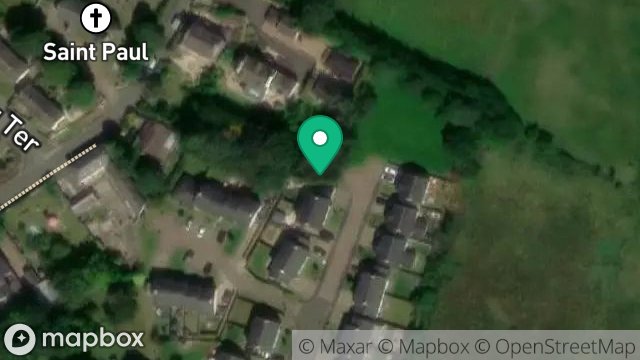 Map showing LAND INCLUDING FIELDS 334281 AND 334282 ADJACENT TO, SPRINGFIELD TERRACE, FOXDALE, ISLE OF MAN, IM4 3JX