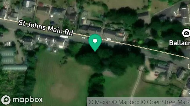 Map showing LAND ADJACENT TO BALLACRAINE COTTAGES, ACCESS TO SMITHY HOUSE FROM PEEL ROAD, BALLACRAINE, ST JOHNS, ISLE OF MAN, IM4 3LR