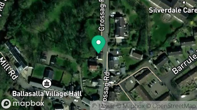 Map showing WOODLYN, CROSSAG ROAD, BALLASALLA, ISLE OF MAN, IM9 3DX