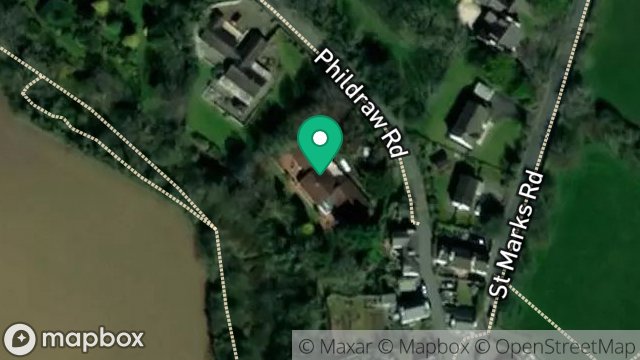 Map showing AMNIS DE RUSSYN, PHILDRAW ROAD, BALLASALLA, ISLE OF MAN, IM9 3DU
