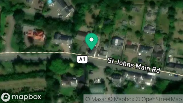 Map showing HAWTHORNE COTTAGE, BALLACRAINE, ST. JOHNS, ISLE OF MAN, IM4 3LR