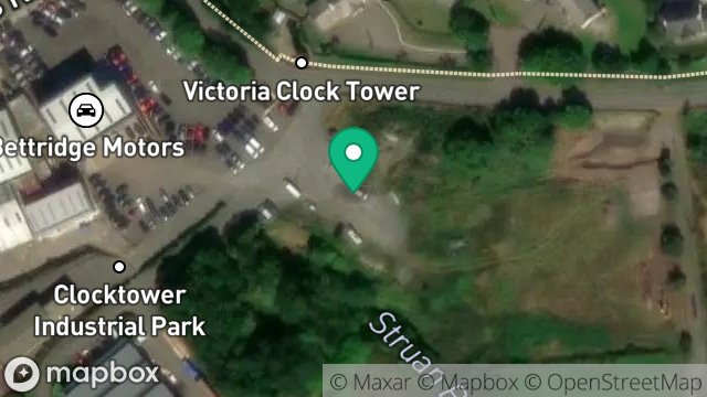 Map showing LAND ADJACENT TO, CLOCK TOWER INDUSTRIAL ESTATE, FOXDALE, ISLE OF MAN, IM4 3HP