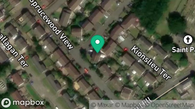 Map showing 2, SPRUCEWOOD RISE, FOXDALE, ISLE OF MAN, IM4 3JS