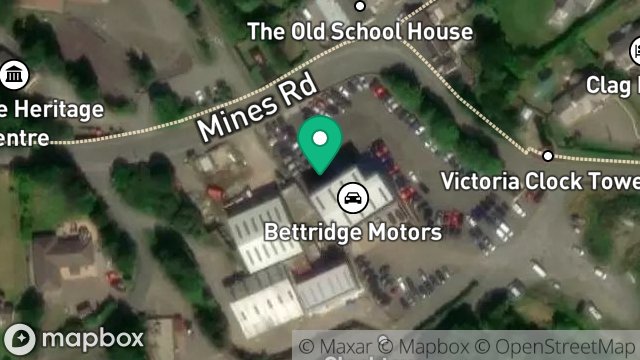 Map showing OFFICE CANTEEN, GARAGE SHOWROOM, MINES ROAD, FOXDALE, ISLE OF MAN, IM4 3EX