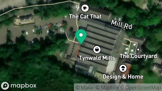 Map showing TYNWALD PET CENTRE, THE MILL ARCADE, TYNWALD CRAFT CENTRE, TYNWALD MILLS, ST. JOHNS, ISLE OF MAN, IM4 3AD