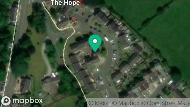 Map showing 73, SLIEAU WHALLIAN PARK, ST. JOHNS, ISLE OF MAN, IM4 3JN
