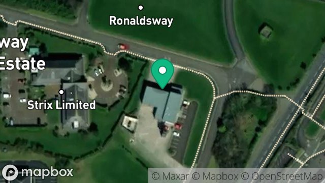 Map showing LAND ADJ TO FORREST HOUSE, RONALDSWAY INDUSTRIAL ESTATE, RONALDSWAY, BALLASALLA, ISLE OF MAN, IM9 2RG