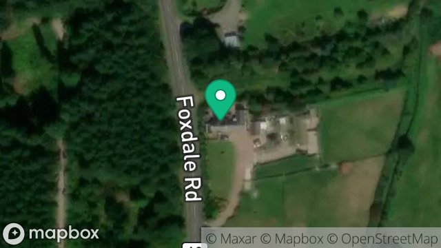 Map showing THE CROIT, BARRULE ROAD, FOXDALE, ISLE OF MAN, IM4 3ES