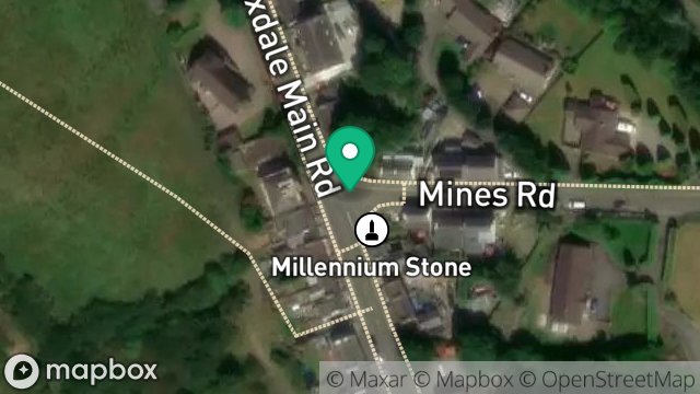 Map showing JUNCTION IMPROVEMENT SCHEME, MINES ROAD, FOXDALE, ISLE OF MAN, IM4 3EF