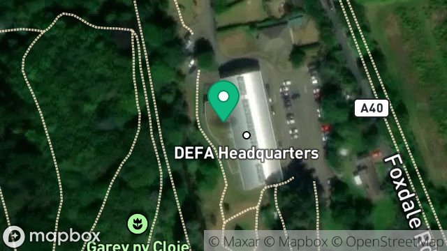 Map showing STORE, LANE FROM FOXDALE ROAD TO STORE, THE HOPE, ST JOHNS, ISLE OF MAN, IM4 3AT