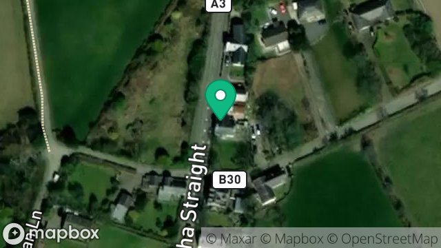 Map showing BALLAMODHA HOUSE, BALLAMODHA STRAIGHT, BALLAMODHA, BALLASALLA, ISLE OF MAN, IM9 3AY
