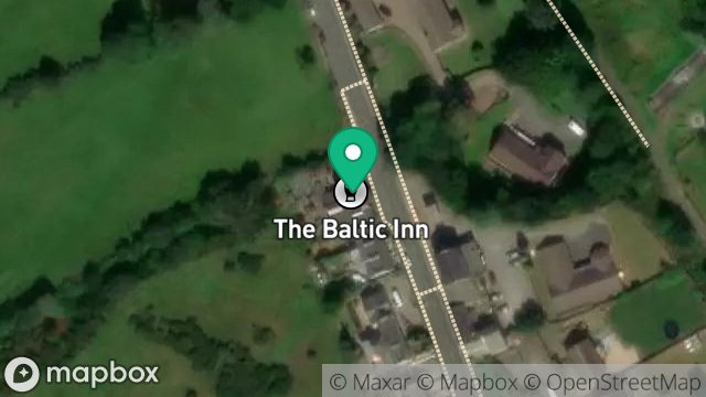 Map showing ISLE OF MAN BREWERIES, BALTIC HOTEL, 1, GLENTRAMMAN TERRACE, FOXDALE, ISLE OF MAN, IM4 3EE