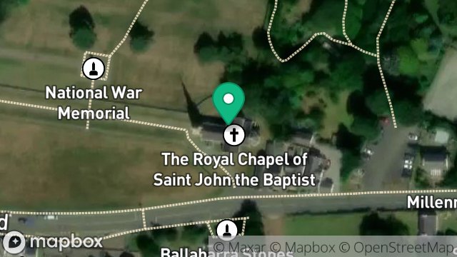 Map showing CHURCH/CHAPEL, MAIN ROAD, ST JOHNS, ISLE OF MAN, IM4 3NA