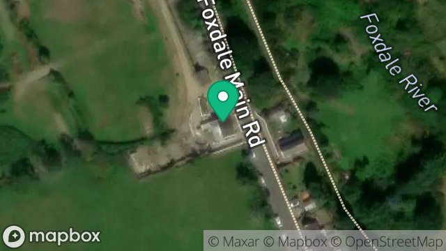 Map showing BROOKFIELD BANK, MAIN ROAD, FOXDALE, ISLE OF MAN, IM4 3EB