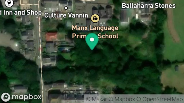 Map showing PLOT 1 OFF, STATION ROAD, ST JOHNS, ISLE OF MAN, IM4 3NA