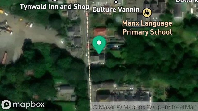 Map showing THE POST OFFICE HOUSE, STATION ROAD, ST. JOHNS, ISLE OF MAN, IM4 3AH