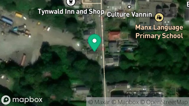 Map showing PINE CLOSE, STATION ROAD, ST. JOHNS, ISLE OF MAN, IM4 3AH