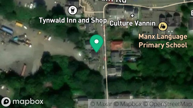 Map showing HILBRE VIEW, STATION ROAD, ST. JOHNS, ISLE OF MAN, IM4 3AH