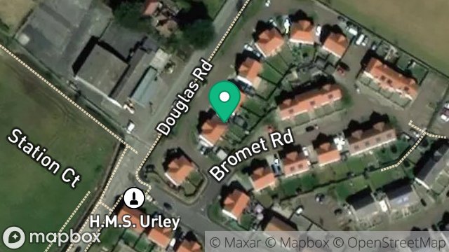 Map showing 3A, BROMET ROAD, CASTLETOWN, ISLE OF MAN, IM9 1BR