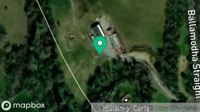 Map showing MULLIN Y CARTY CAMP SITE, FOXDALE ROAD, BALLASALLA, ISLE OF MAN, IM9 3ET