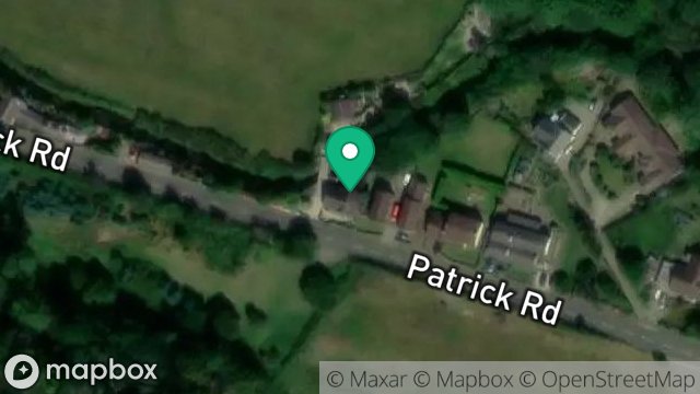 Map showing BLUEBELL COTTAGE, PATRICK ROAD, ST. JOHNS, ISLE OF MAN, IM4 3BN