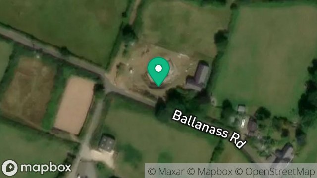 Map showing KERISTAL, BALLANASS ROAD, LOWER FOXDALE, ISLE OF MAN, IM4 3BE