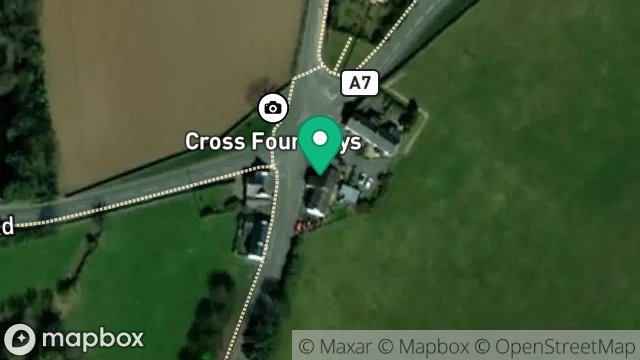 Map showing HARP INN, CROSS FOUR WAYS, BALLASALLA, ISLE OF MAN, IM9 3DH