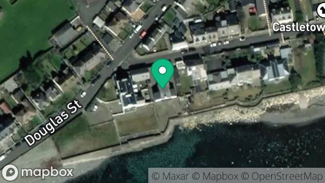 Map showing THE ROPEWALK, COLLEGE GREEN, CASTLETOWN, ISLE OF MAN, IM9 1BE