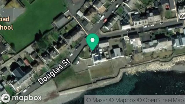 Map showing REEF HOUSE, COLLEGE GREEN, CASTLETOWN, ISLE OF MAN, IM9 1BE