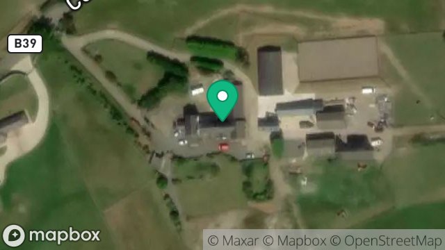Map showing CORLEA FARM, CORLEA ROAD, BALLASALLA, ISLE OF MAN, IM9 3BA