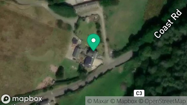 Map showing 2 KNOCKSHARRY COTTAGES, RAMSEY ROAD, KNOCKSHARRY, PEEL, ISLE OF MAN, IM5 2AF