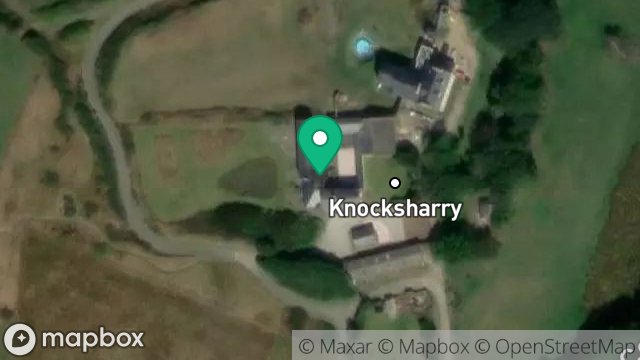 Map showing THE GRANGE, RAMSEY ROAD, KNOCKSHARRY, PEEL, ISLE OF MAN, IM5 2AF