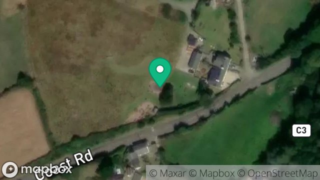 Map showing FIELD 314194, RAMSEY ROAD, PEEL, ISLE OF MAN, IM5 2AF
