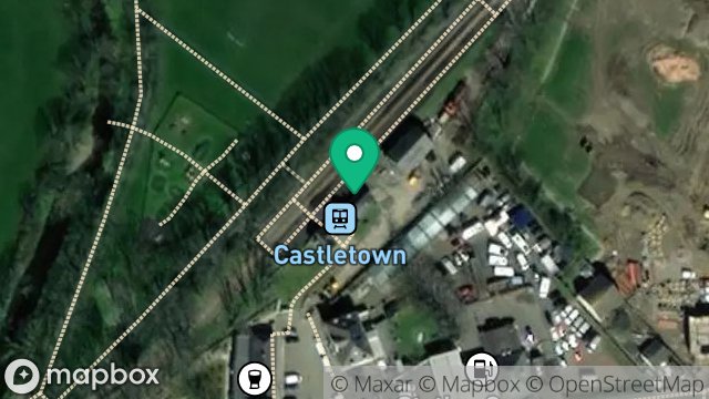 Map showing RAILWAY STATION, VICTORIA ROAD, CASTLETOWN, ISLE OF MAN, IM9 1EF