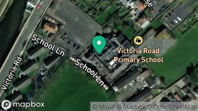 Map showing ISLE OF MAN EDUCATION, VICTORIA ROAD SCHOOL, SCHOOL LANE, CASTLETOWN, ISLE OF MAN, IM9 1BA