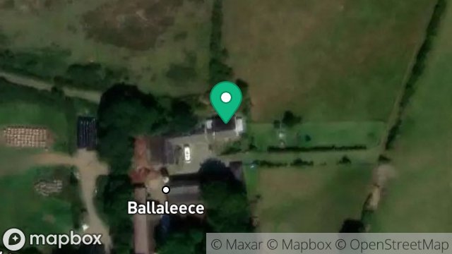 Map showing BALLALEECE FARM, PEEL ROAD, ST. JOHNS, ISLE OF MAN, IM4 3NB