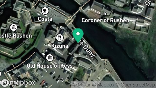 Map showing 7, THE QUAY, CASTLETOWN, ISLE OF MAN, IM9 1LD