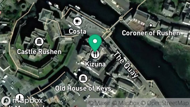 Map showing HARBOUR MEWS, PARLIAMENT SQUARE, CASTLETOWN, ISLE OF MAN, IM9 1LA