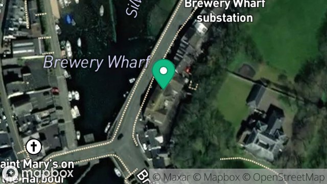 Map showing BREWERY WHARF, CASTLETOWN, ISLE OF MAN, IM9 1ES