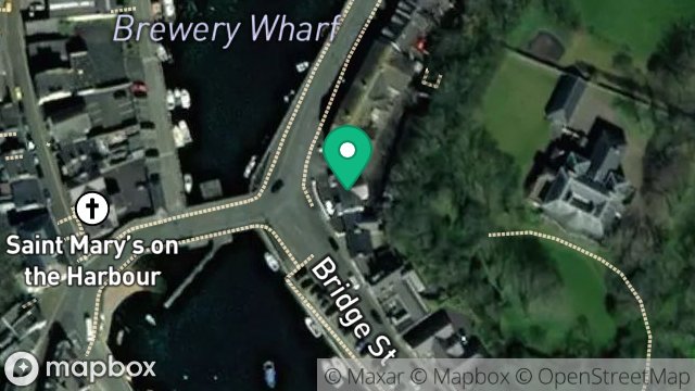 Map showing BREWERY COURT OFFICE, BREWERY WHARF, CASTLETOWN, ISLE OF MAN, IM9 1ET