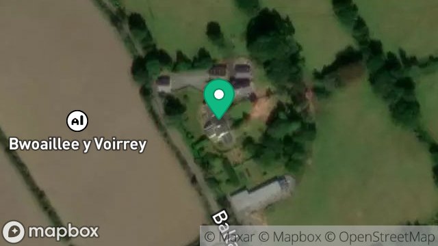 Map showing KERROWDHOO COTTAGE, GLENEEDLE, LOWER FOXDALE, ISLE OF MAN, IM4 3BG