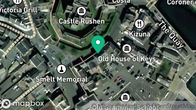 Map showing STANLEY HOUSE, 7, CASTLE STREET, CASTLETOWN, ISLE OF MAN, IM9 1LF