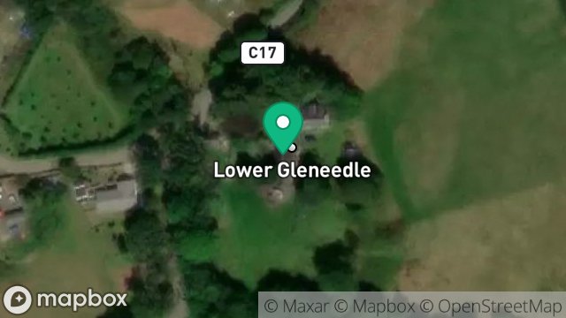 Map showing LOWER GLENEEDLE, GLENEEDLE, LOWER FOXDALE, ISLE OF MAN, IM4 3BF