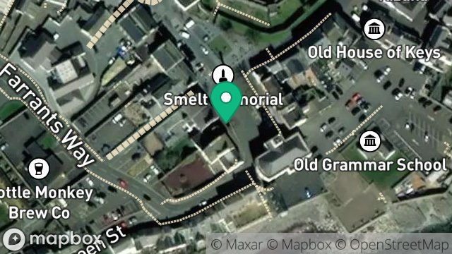 Map showing BUS SHELTER, THE PARADE, CASTLETOWN, ISLE OF MAN, IM9 1LG